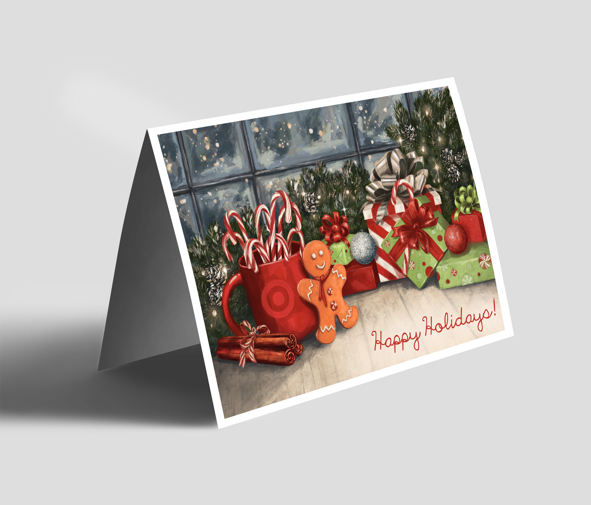 Target Holiday Card Illustration
